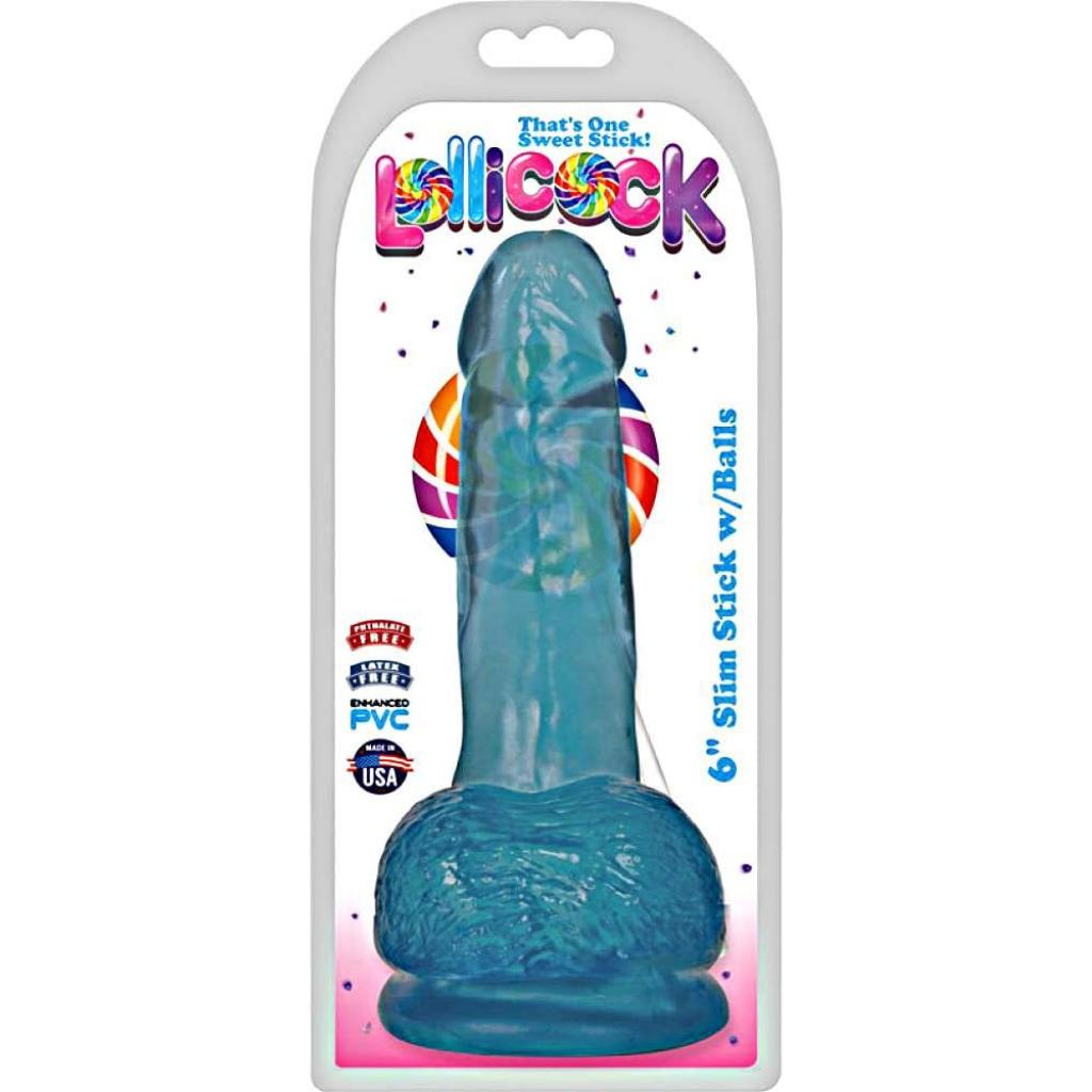 Dildo flexible y cómodo con testículos.
