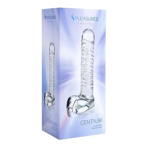 Dildo hecho de cristal de alta calidad.