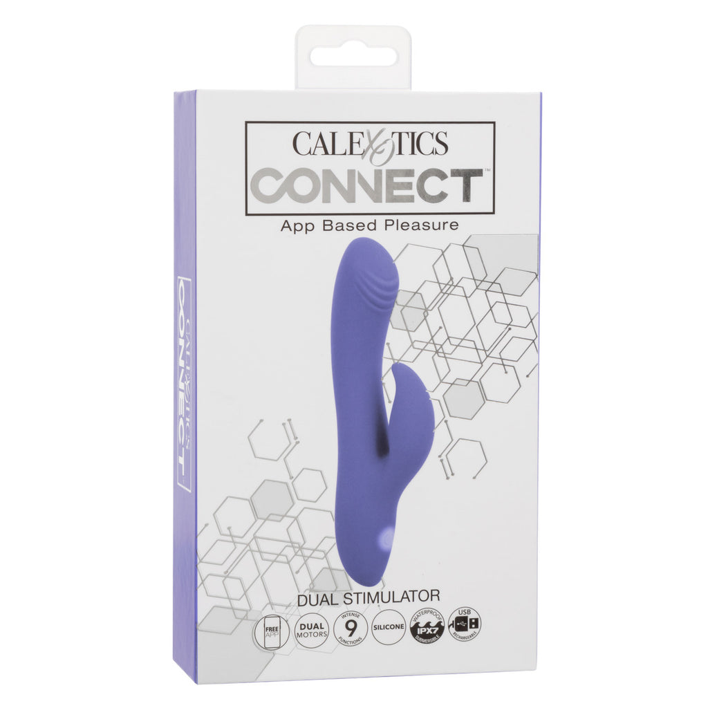 Vibrador sexual dual controlado por app.