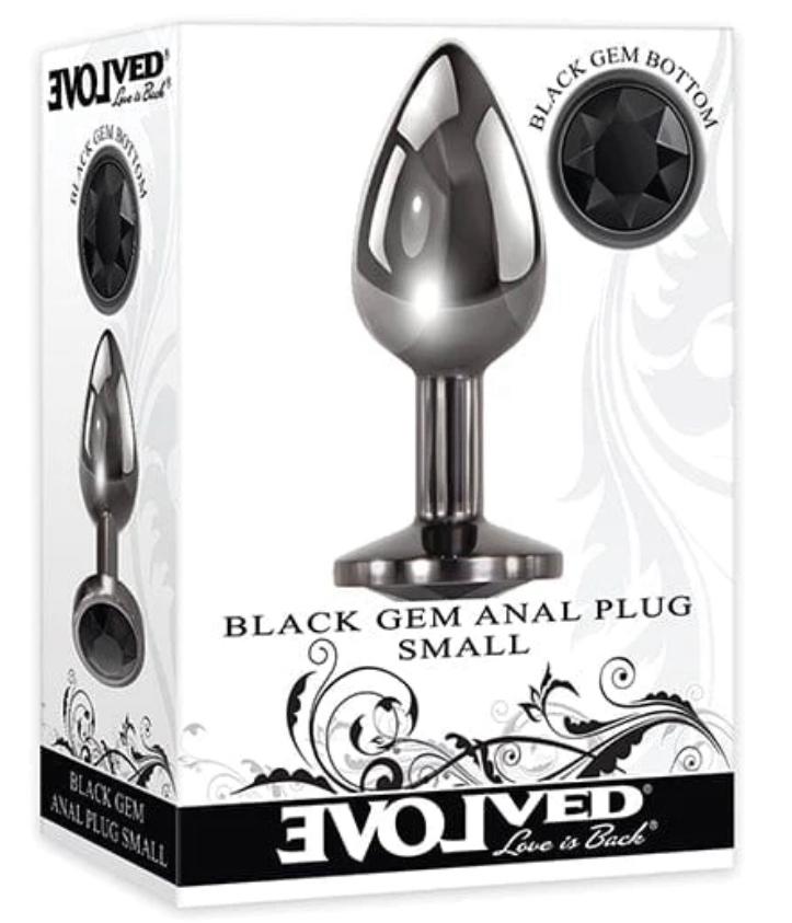 Evolved Black Gem Anal Plug Small