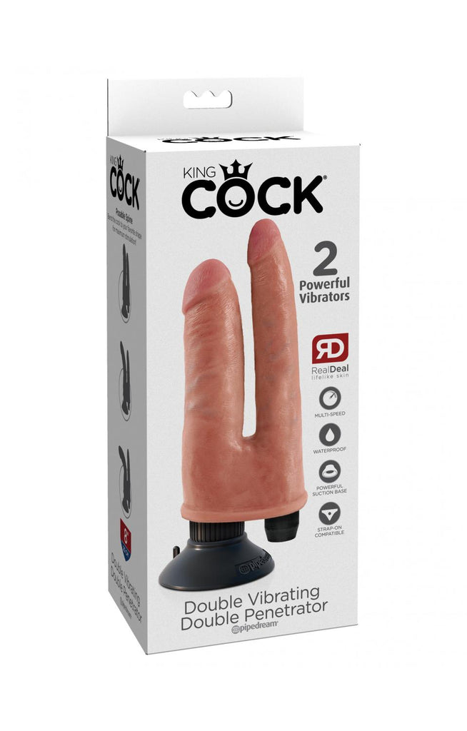 King Cock - Double Vibrating Double Penetrator